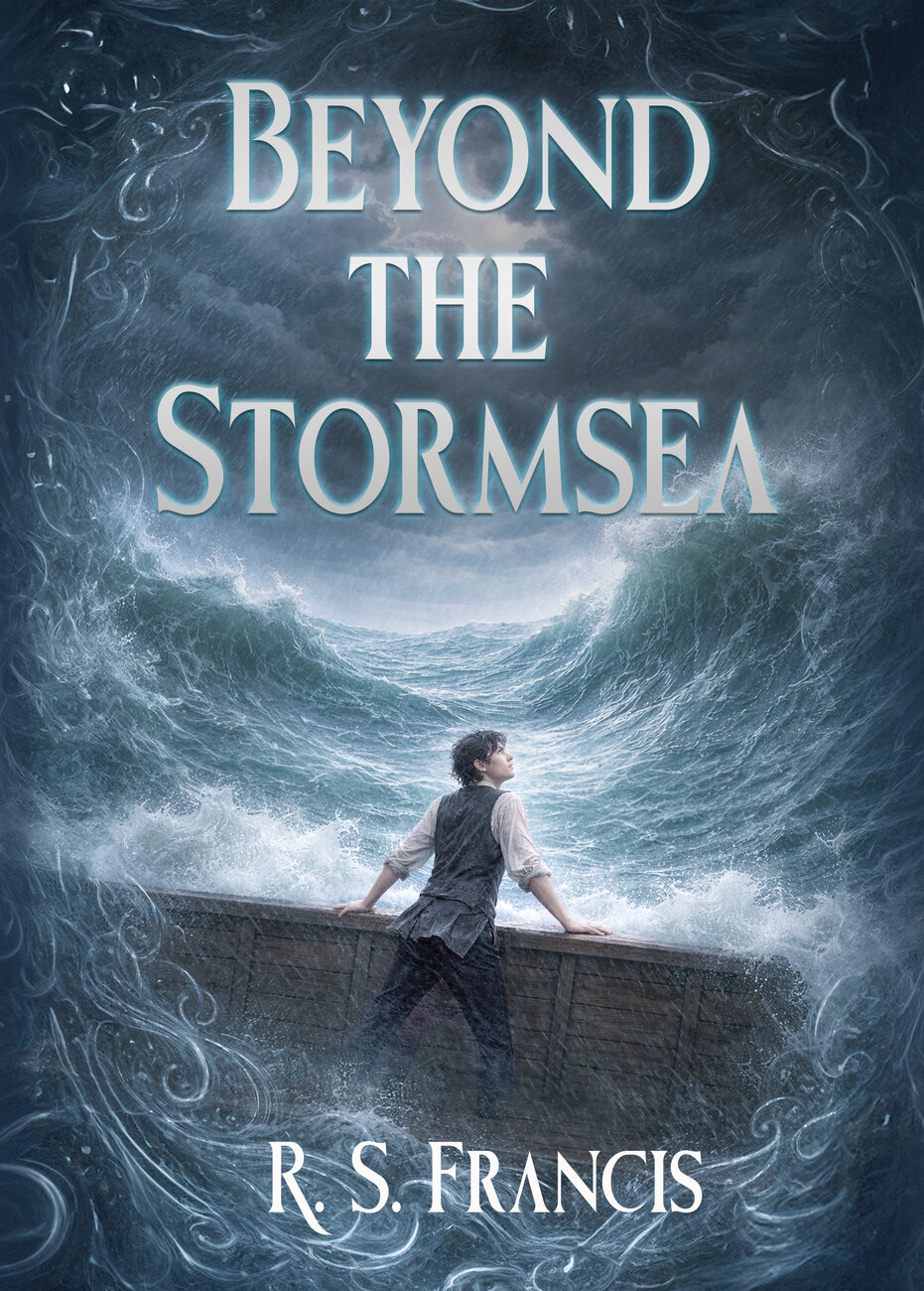 Beyond the Stormsea — cover concept designed by R. S. Francis